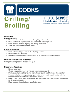 Grilling/ Broiling