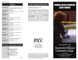 FTCC Criminal Justice-Latent Evidence A5518A