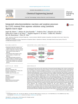 Integrated reduction/oxidation reactions and sorption processes for