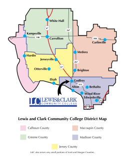 Lewis and Clark Community College District Map
