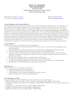 HIEU 131 - Spring 2013 - UCSD Department of History