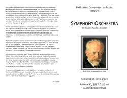Symphony Program - BYU-I Content - BYU