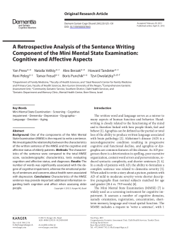 A Retrospective Analysis of the Sentence Writing Component of the