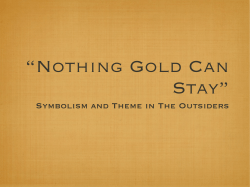 Symbolism and Theme in The Outsiders