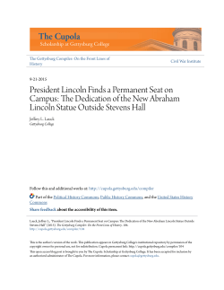 President Lincoln Finds a Permanent Seat on Campus