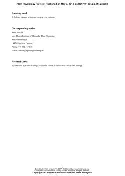 Running head Corresponding author Research