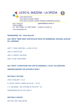 PROGRAMMA -4G &ndash; Piera Barcelli
