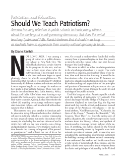 Should We Teach Patriotism?