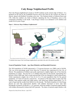 Cody Rouge Neighborhood Profile
