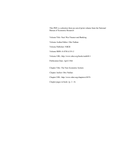 The Nazi Economic System