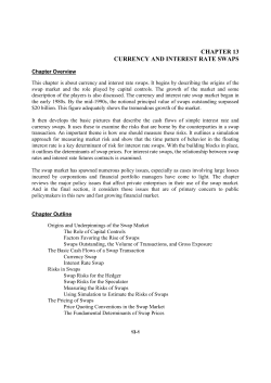 CHAPTER 13 CURRENCY AND INTEREST RATE SWAPS