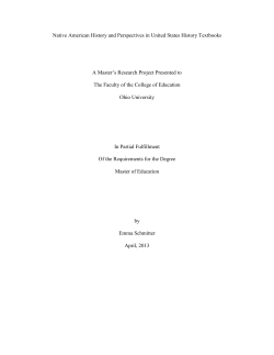 Native American History and Perspectives in