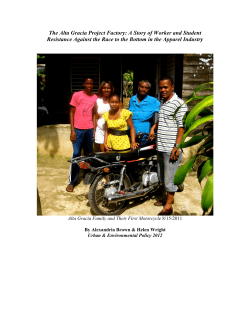 The Alta Gracia Project Factory: A Story of