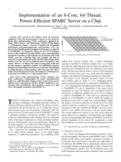 Implementation of an 8-Core, 64-Thread, Power