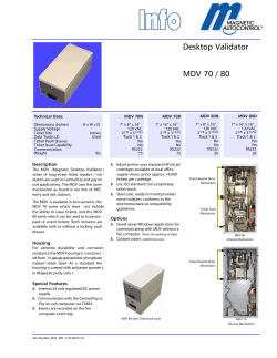 Desktop Validator MDV 70 / 80