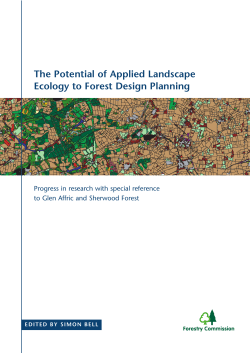 The potential of applied landscape ecology to forest design planning