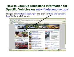 How to Look Up Emissions Information for Specific