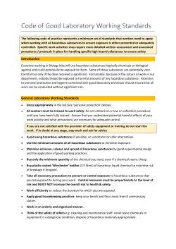 Code of Good Laboratory Working Standards (PDF , 407kb)
