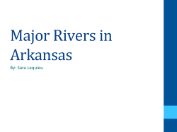 Major Rivers in Arkansas
