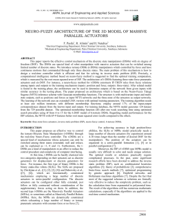 NEURO-FUZZY ARCHITECTURE OF THE 3D MODEL OF MASSIVE