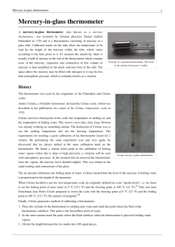 Mercury-in-glass thermometer