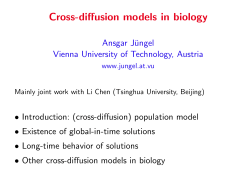 Cross-diffusion models in biology