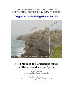 Field guide to the Cretaceous strata of the Santander area, Spain
