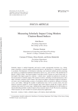 Ruscio et al - Dr. John Ruscio