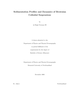 Sedimentation Profiles and Dynamics of Brownian Colloidal