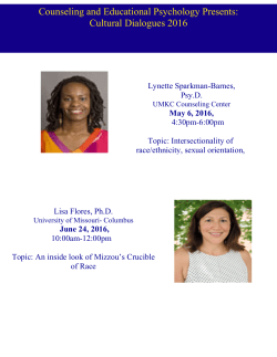 Counseling and Educational Psychology Presents: Cultural