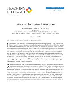 Latinos and the Fourteenth Amendment