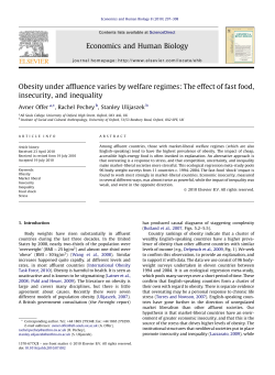 Obesity under affluence varies by welfare regimes: The effect of fast
