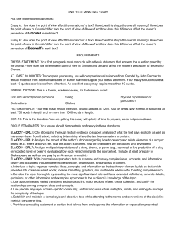 unit 1 culminating essay