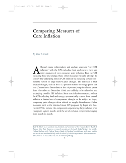 Comparing Measures of Core Inflation