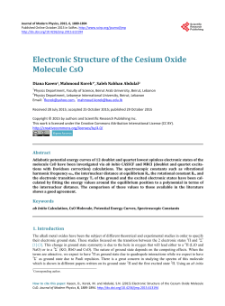 Electronic Structure of the Cesium Oxide Molecule CsO