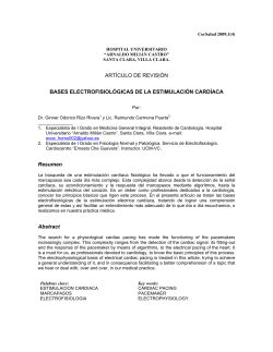 ART&Iacute;CULO DE REVISI&Oacute;N BASES ELECTROFISIOL&Oacute;GICAS DE LA