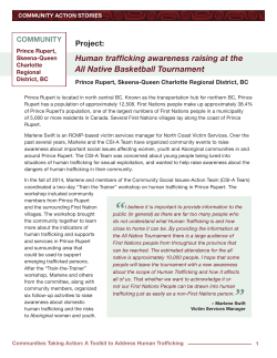 Community Action Stories - Prince Rupert, Skeena