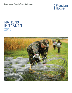 Nations in Transit 2016: Europe and Eurasia