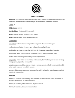 Hidden Hydrosphere Lesson Plan