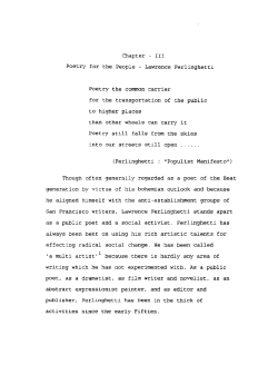 Chapter - I11 Poetry for the People
