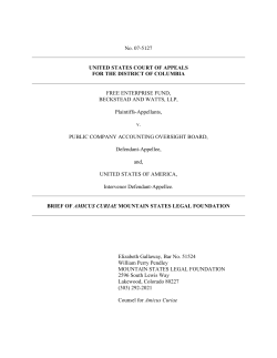 No. 07-5127 UNITED STATES COURT OF APPEALS FOR THE