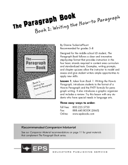 The How-to Paragraph