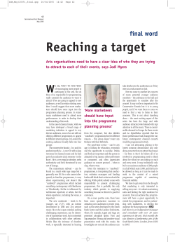 Identifying audiences for classical music