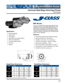Non-Submersible Pumps