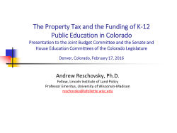 Funding Public Schools: Where Will We Find the Money and Will