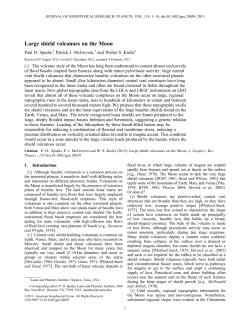 Large shield volcanoes on the Moon