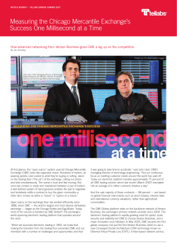 Measuring the Chicago Mercantile Exchange`s Success One