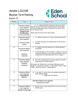 Autumn 1 JO/SW Medium Term Planning
