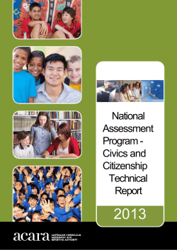 2013 NAP CC technical report