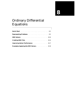 Ordinary Differential Equations